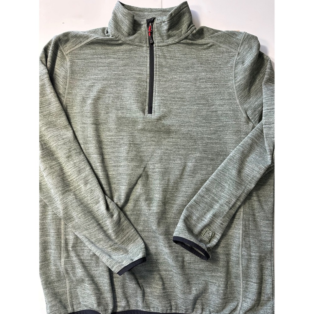 Avalanche Outdoor Supply Co Mens Large Quarter Zip Pullover Sage Green CAM150U